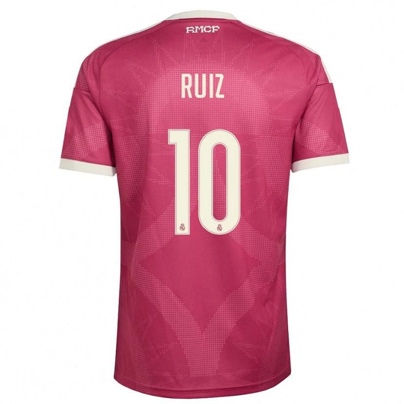 Danxen Heren Alberto Ruiz #10 Bleek Violet Rood Wit Thuisshirt Derde Tenue 2026/27 T-Shirt