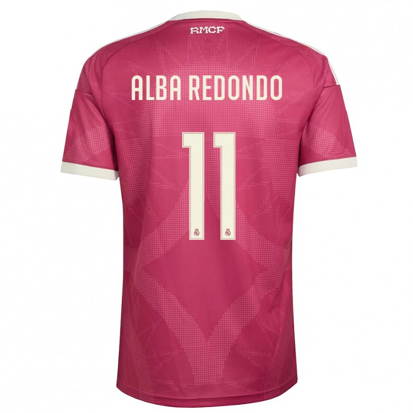 Danxen Heren Alba Redondo #11 Bleek Violet Rood Wit Thuisshirt Derde Tenue 2026/27 T-Shirt