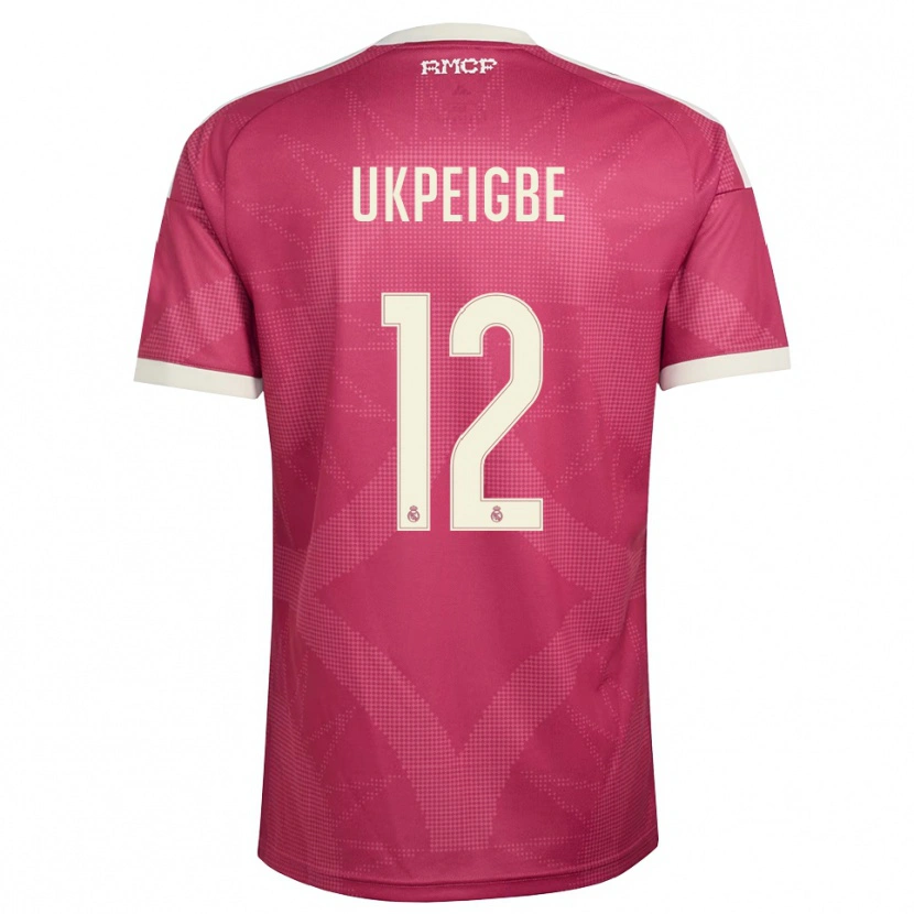 Danxen Heren Melvin Ukpeigbe #12 Bleek Violet Rood Wit Thuisshirt Derde Tenue 2026/27 T-Shirt