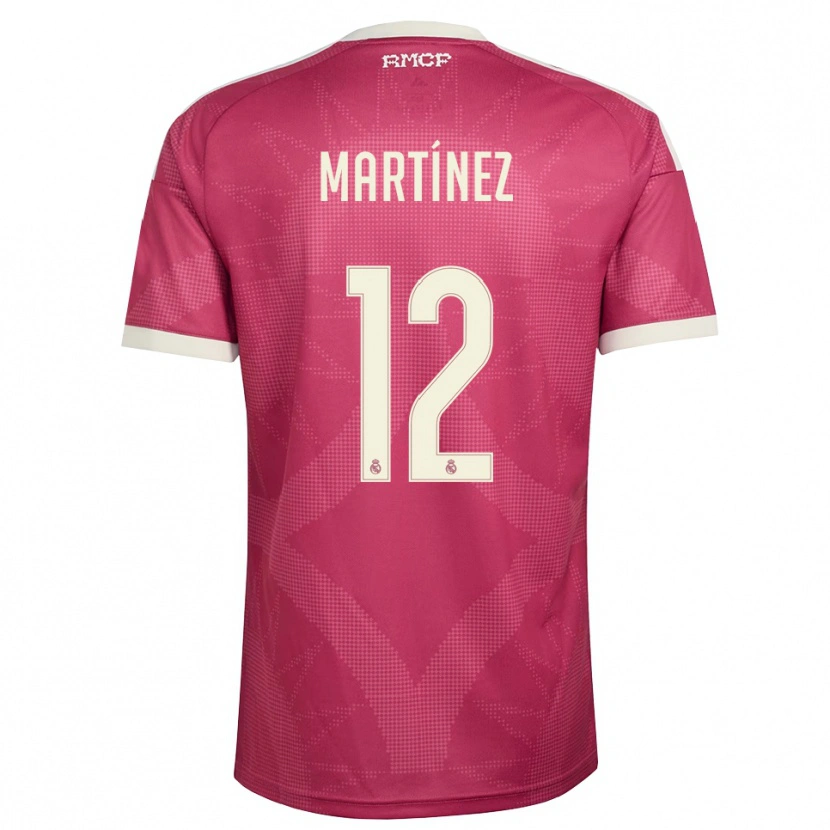 Danxen Heren Rubén Martínez #12 Bleek Violet Rood Wit Thuisshirt Derde Tenue 2026/27 T-Shirt
