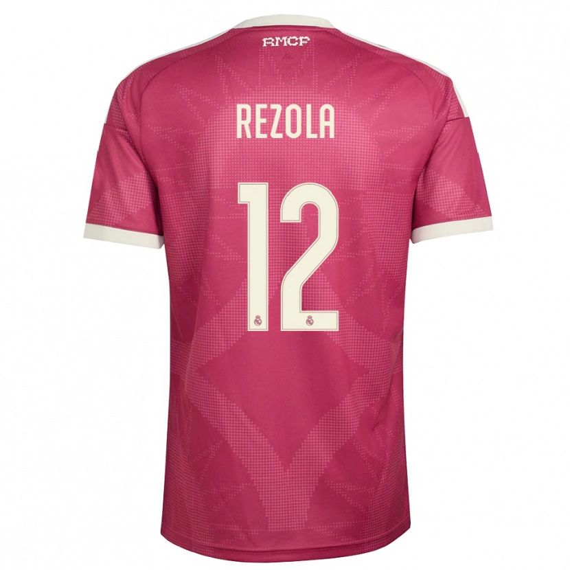 Danxen Heren Manex Rezola #12 Bleek Violet Rood Wit Thuisshirt Derde Tenue 2026/27 T-Shirt