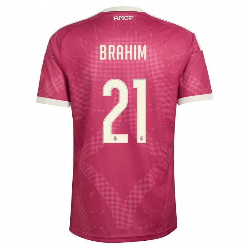 Danxen Heren Brahim Díaz #21 Bleek Violet Rood Wit Thuisshirt Derde Tenue 2026/27 T-Shirt