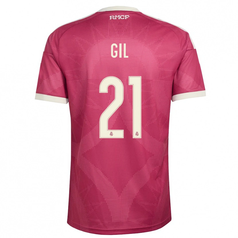 Danxen Heren Iker Gil #21 Bleek Violet Rood Wit Thuisshirt Derde Tenue 2026/27 T-Shirt