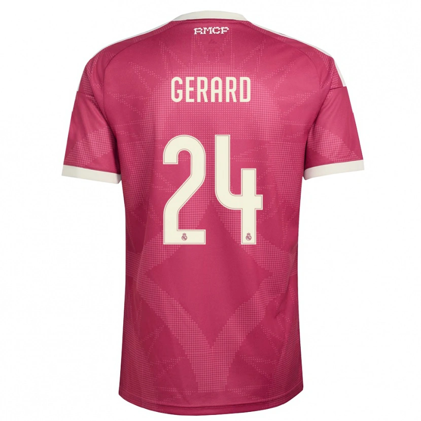Danxen Heren Meline Gerard #24 Bleek Violet Rood Wit Thuisshirt Derde Tenue 2026/27 T-Shirt