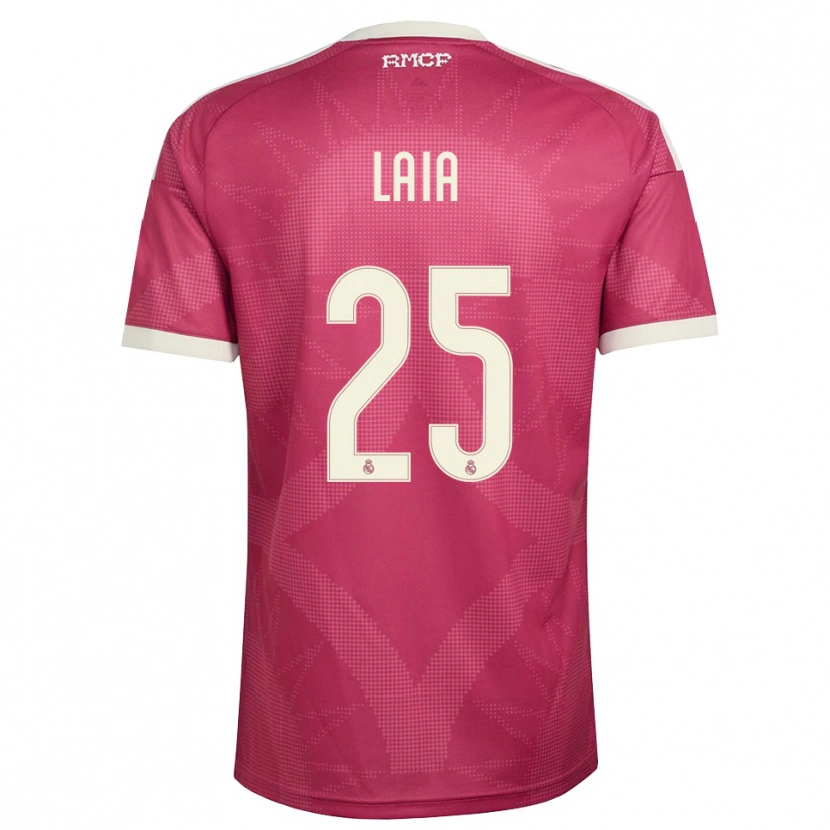 Danxen Heren Laia López De La Morena #25 Bleek Violet Rood Wit Thuisshirt Derde Tenue 2026/27 T-Shirt