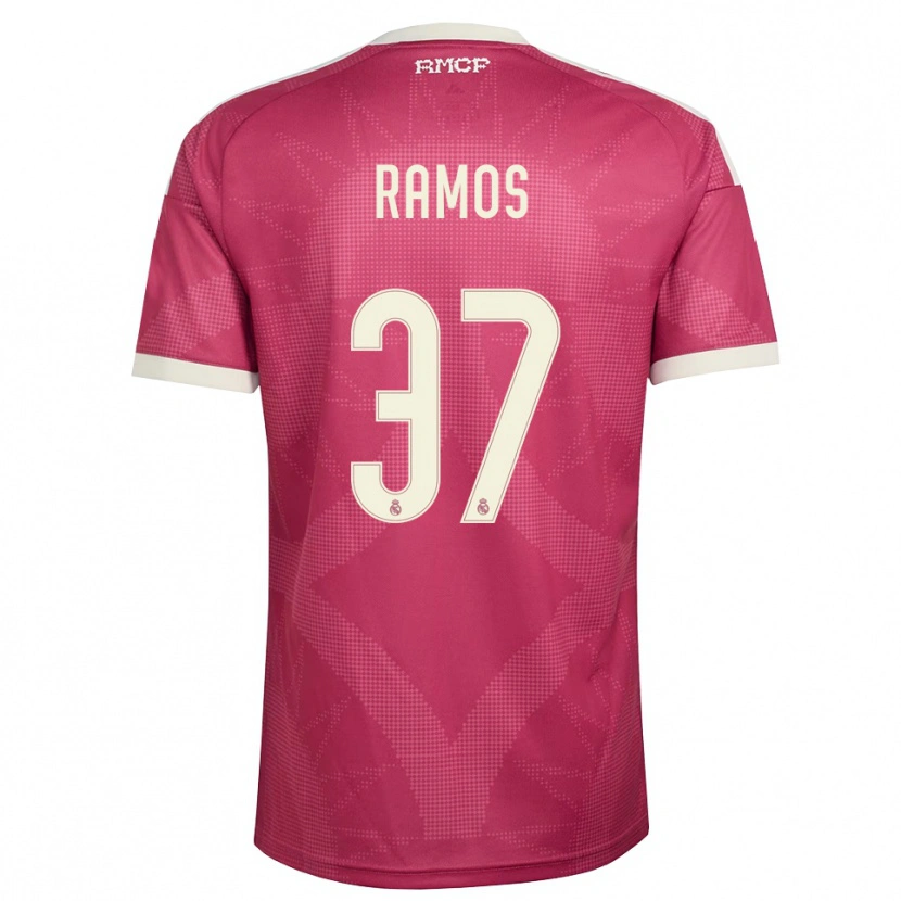 Danxen Heren Yeremaiah Ramos #37 Bleek Violet Rood Wit Thuisshirt Derde Tenue 2026/27 T-Shirt