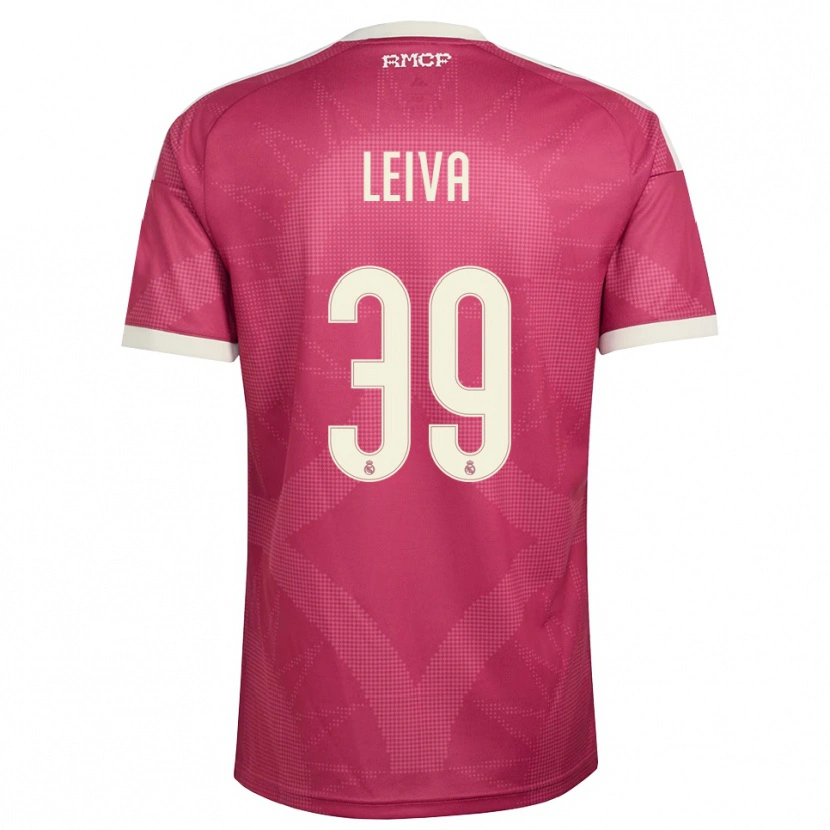 Danxen Heren Álvaro Leiva #39 Bleek Violet Rood Wit Thuisshirt Derde Tenue 2026/27 T-Shirt