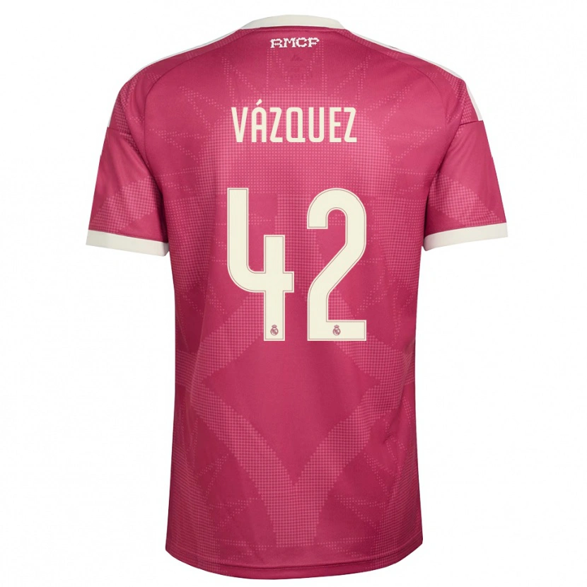 Danxen Heren Erik Vázquez #42 Bleek Violet Rood Wit Thuisshirt Derde Tenue 2026/27 T-Shirt