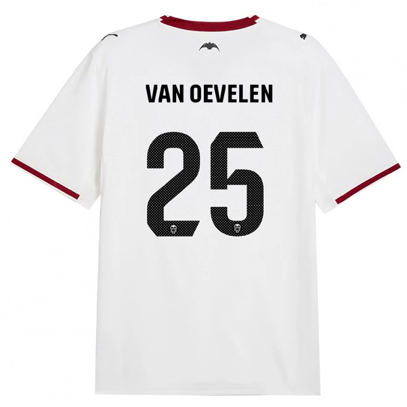 Danxen Dames Kayne Van Oevelen #25 Zwart Wit Rood Geel Thuisshirt Thuistenue 2026/27 T-Shirt
