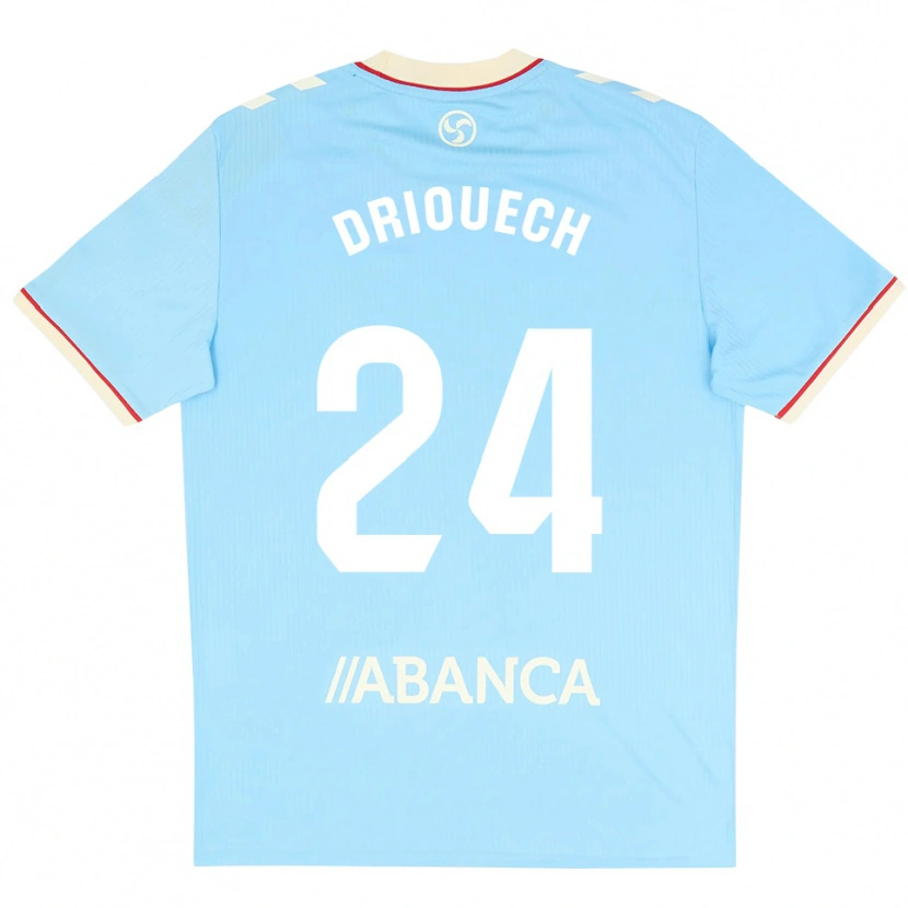 Danxen Dames Couhaib Driouech #24 Hemelsblauw Wit Rood Thuisshirt Thuistenue 2026/27 T-Shirt