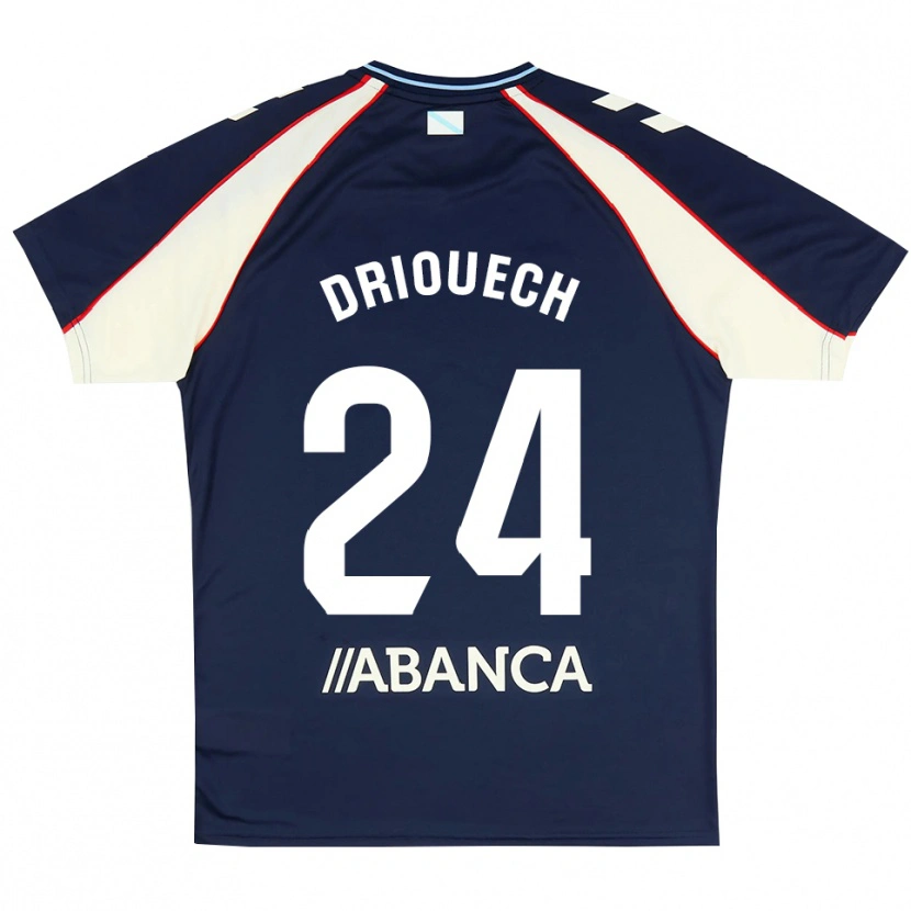 Danxen Dames Couhaib Driouech #24 Koninklijk Blauw Rood Wit Uitshirt Uittenue 2026/27 T-Shirt
