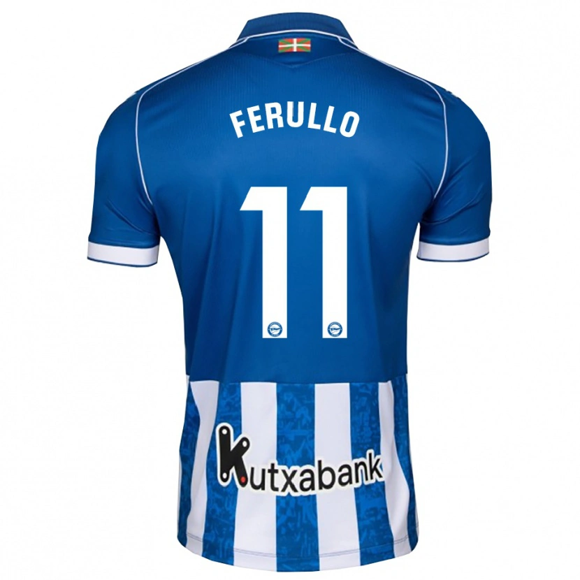 Danxen Dames Flavio Ferullo #11 Blauw Wit Zwart Thuisshirt Thuistenue 2026/27 T-Shirt