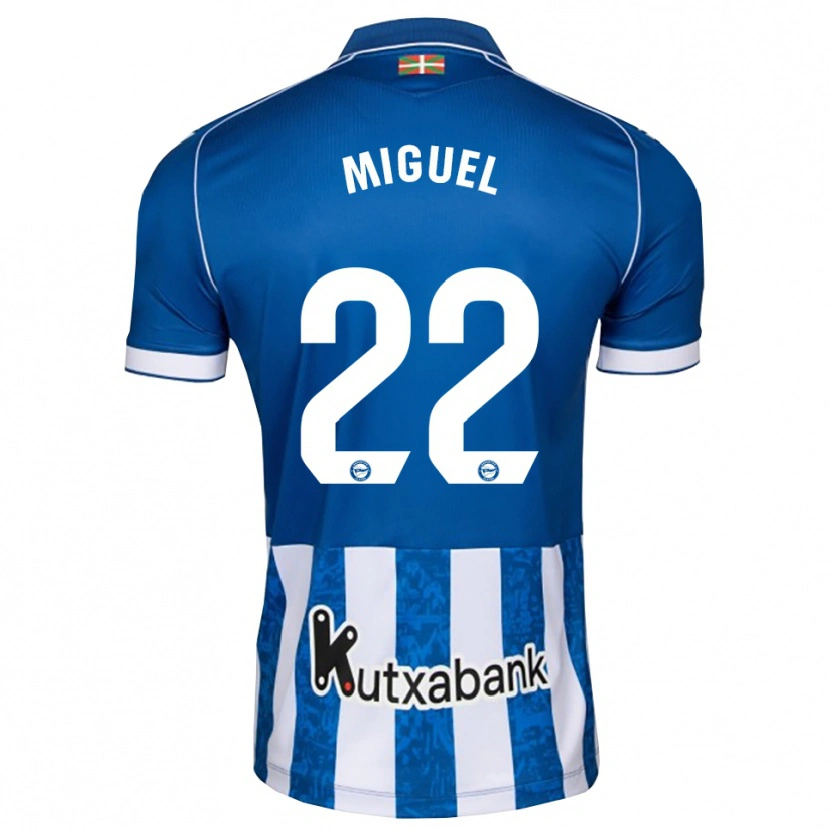 Danxen Dames Miguel Rodríguez #22 Blauw Wit Zwart Thuisshirt Thuistenue 2026/27 T-Shirt