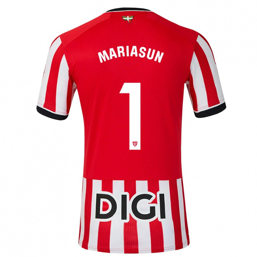 Danxen Dames María Asunción Quiñones Goikoetxea #1 Rood Zwart Wit Thuisshirt Thuistenue 2026/27 T-Shirt