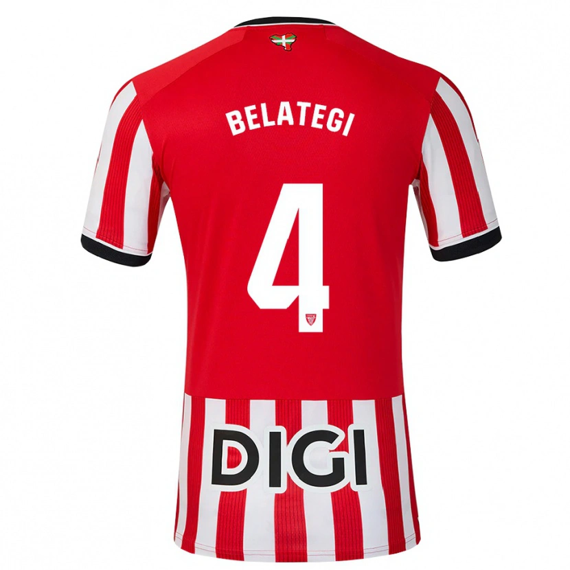 Danxen Dames Danel Belategi #4 Rood Zwart Wit Thuisshirt Thuistenue 2026/27 T-Shirt