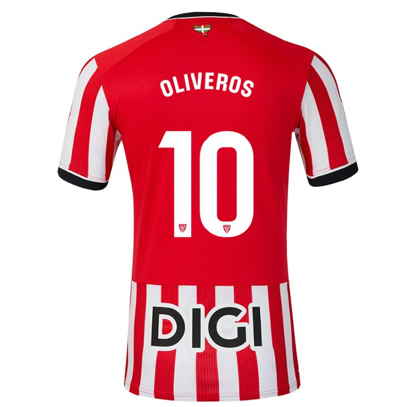 Danxen Dames Aimar Oliveros #10 Rood Zwart Wit Thuisshirt Thuistenue 2026/27 T-Shirt
