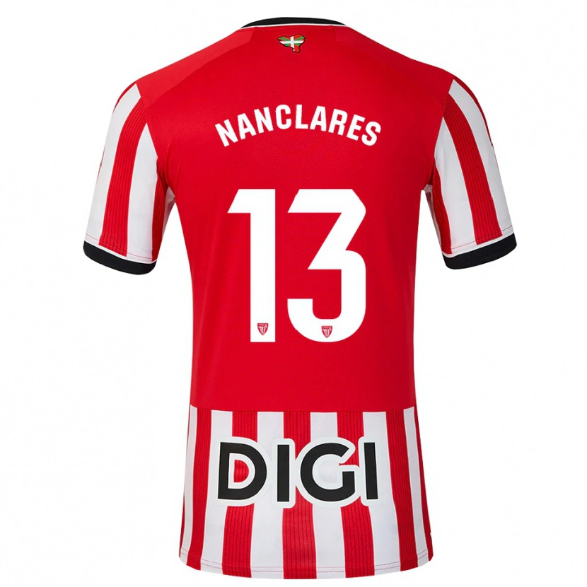 Danxen Dames Adriana Nanclares Romero #13 Rood Zwart Wit Thuisshirt Thuistenue 2026/27 T-Shirt