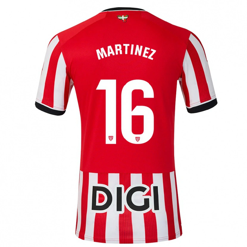 Danxen Dames Pablo Martínez #16 Rood Zwart Wit Thuisshirt Thuistenue 2026/27 T-Shirt