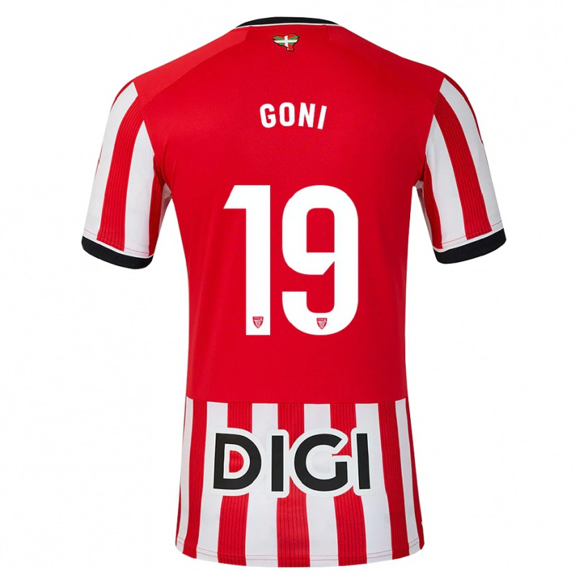 Danxen Dames Marcos Goñi #19 Rood Zwart Wit Thuisshirt Thuistenue 2026/27 T-Shirt
