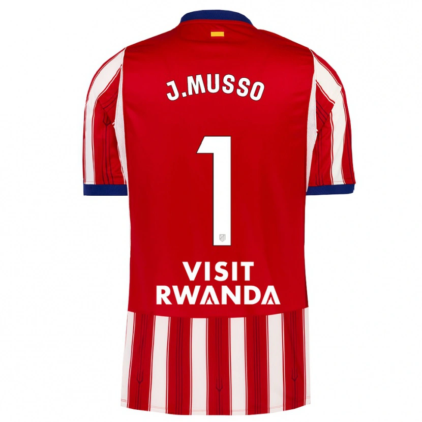 Danxen Dames Juan Musso #1 Koninklijk Blauw Rood Wit Thuisshirt Thuistenue 2026/27 T-Shirt