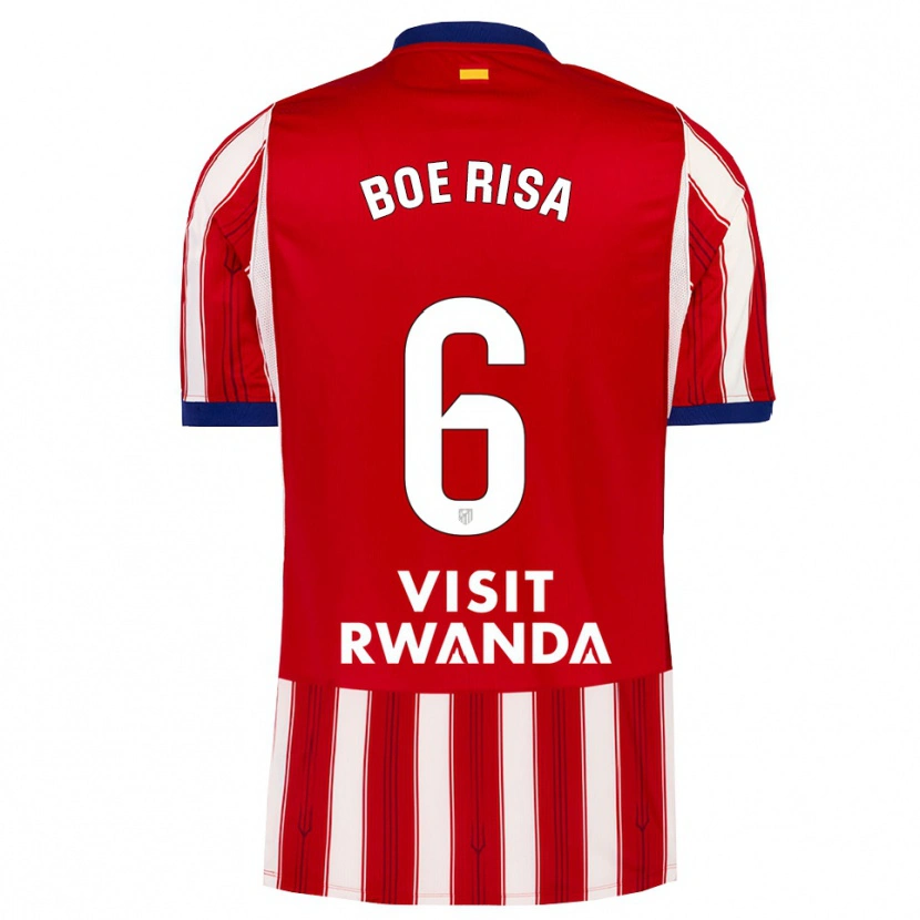 Danxen Dames Vilde Bøe Risa #6 Koninklijk Blauw Rood Wit Thuisshirt Thuistenue 2026/27 T-Shirt