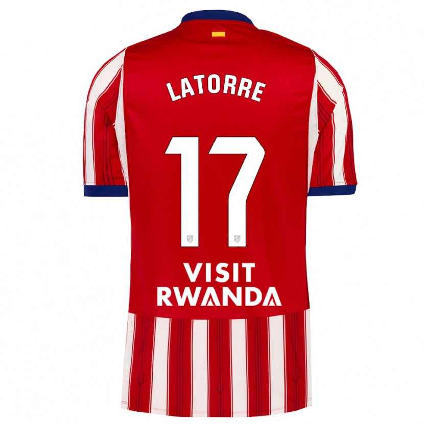 Danxen Dames Barbara Latorre #17 Koninklijk Blauw Rood Wit Thuisshirt Thuistenue 2026/27 T-Shirt
