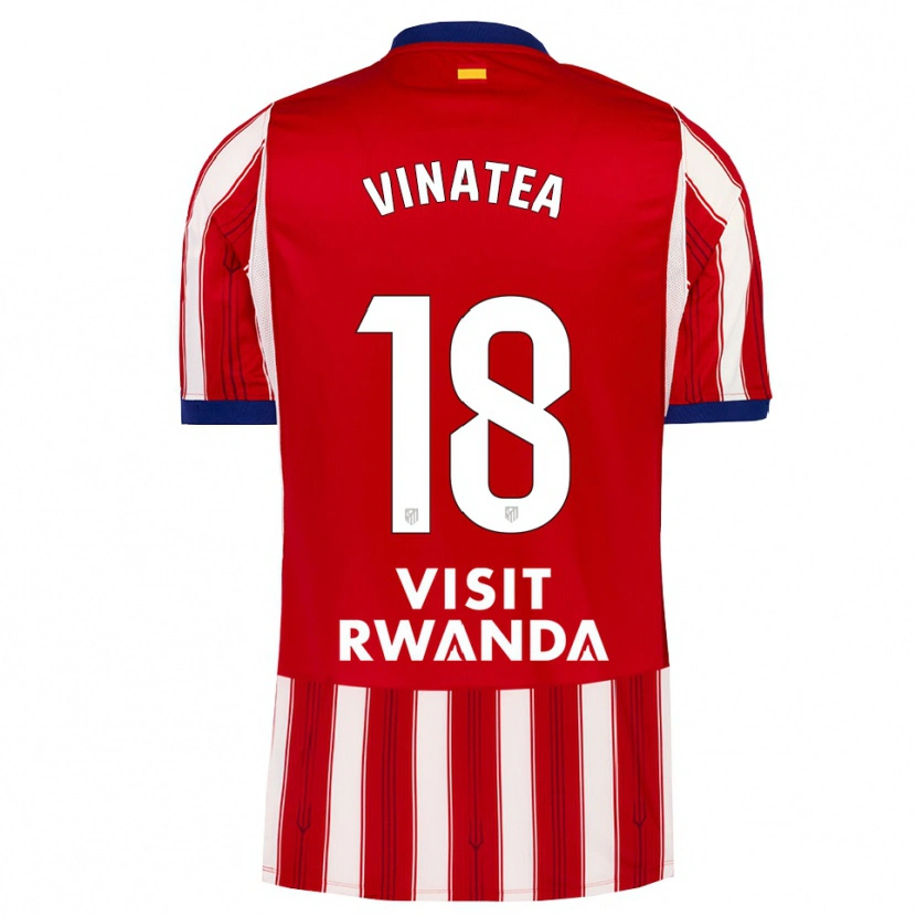 Danxen Dames Sergio Vinatea #18 Koninklijk Blauw Rood Wit Thuisshirt Thuistenue 2026/27 T-Shirt