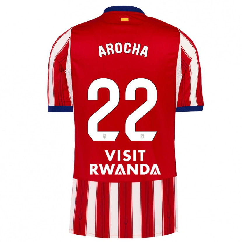 Danxen Dames Santi Arocha #22 Koninklijk Blauw Rood Wit Thuisshirt Thuistenue 2026/27 T-Shirt