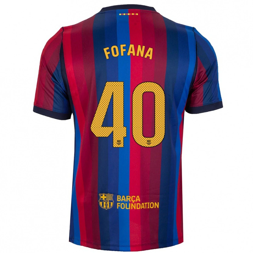 Danxen Dames Nuhu Fofana #40 Koninklijk Blauw Rood Geel Thuisshirt Thuistenue 2026/27 T-Shirt