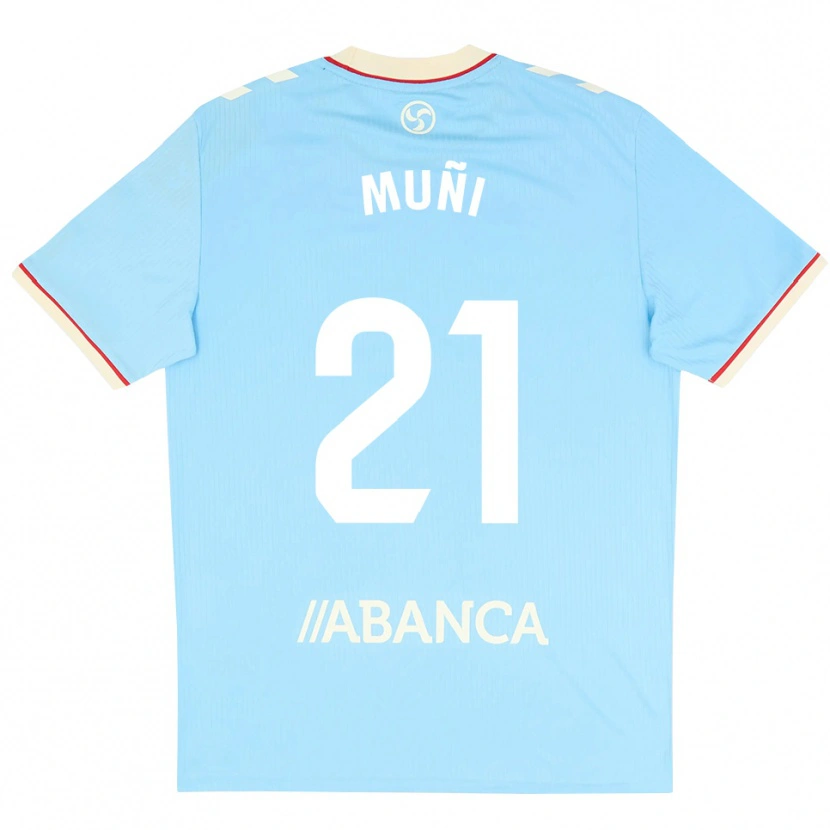 Danxen Dames Sara Álvarez Muñi #21 Hemelsblauw Wit Rood Thuisshirt Thuistenue 2026/27 T-Shirt