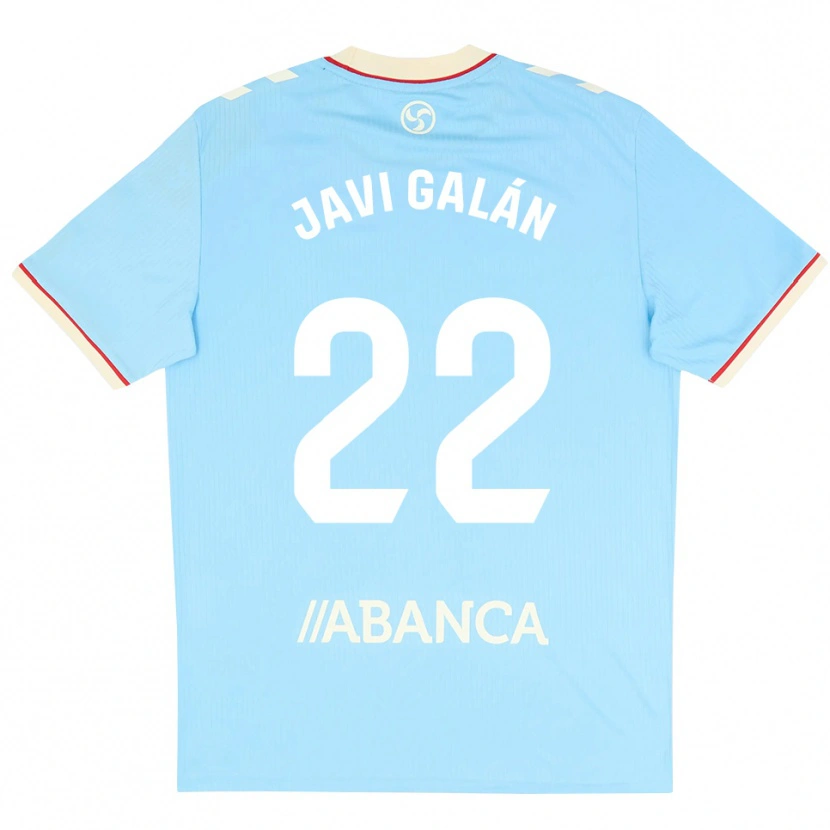 Danxen Dames Javi Galán #22 Hemelsblauw Wit Rood Thuisshirt Thuistenue 2026/27 T-Shirt