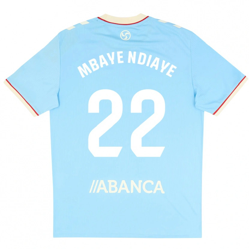 Danxen Dames Seyni Mbaye Ndiaye #22 Hemelsblauw Wit Rood Thuisshirt Thuistenue 2026/27 T-Shirt