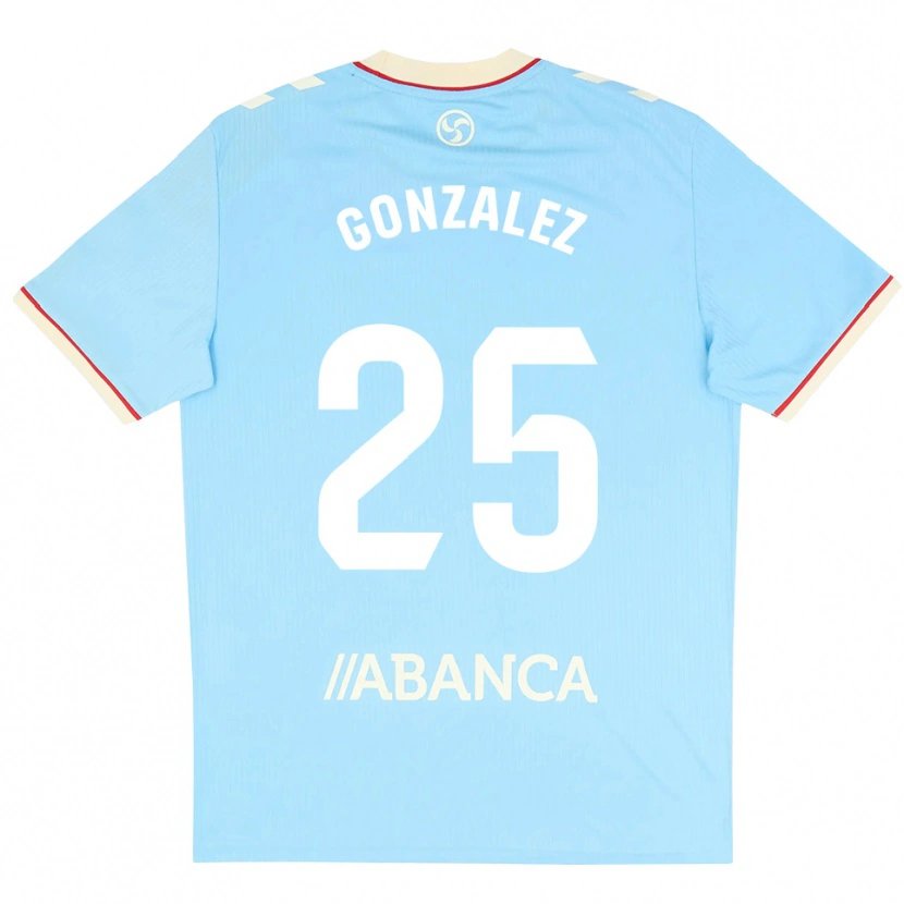 Danxen Dames Marcos González #25 Hemelsblauw Wit Rood Thuisshirt Thuistenue 2026/27 T-Shirt