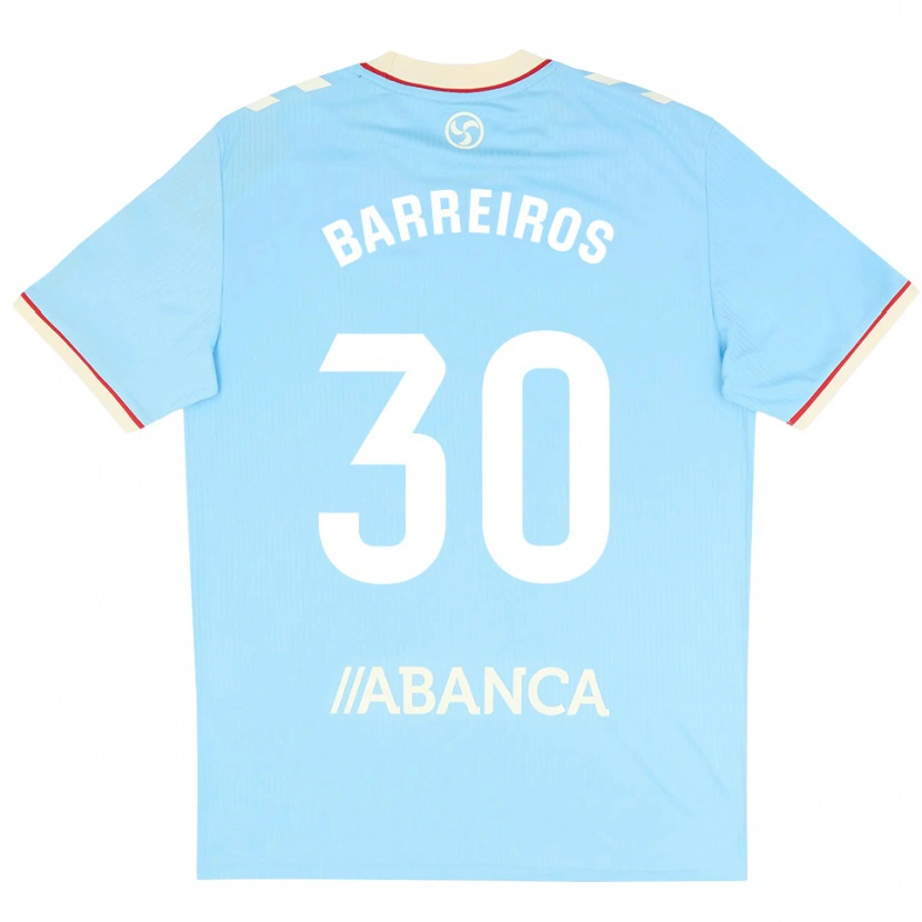 Danxen Dames Iago Barreiros #30 Hemelsblauw Wit Rood Thuisshirt Thuistenue 2026/27 T-Shirt