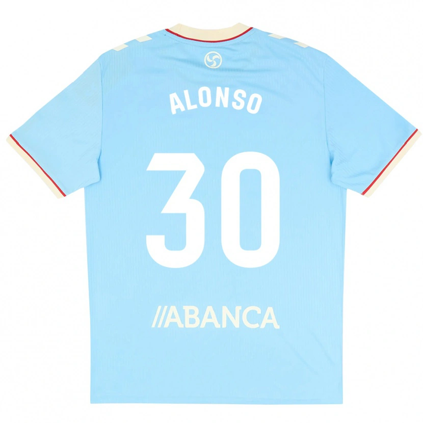 Danxen Dames Adriana Alonso #30 Hemelsblauw Wit Rood Thuisshirt Thuistenue 2026/27 T-Shirt