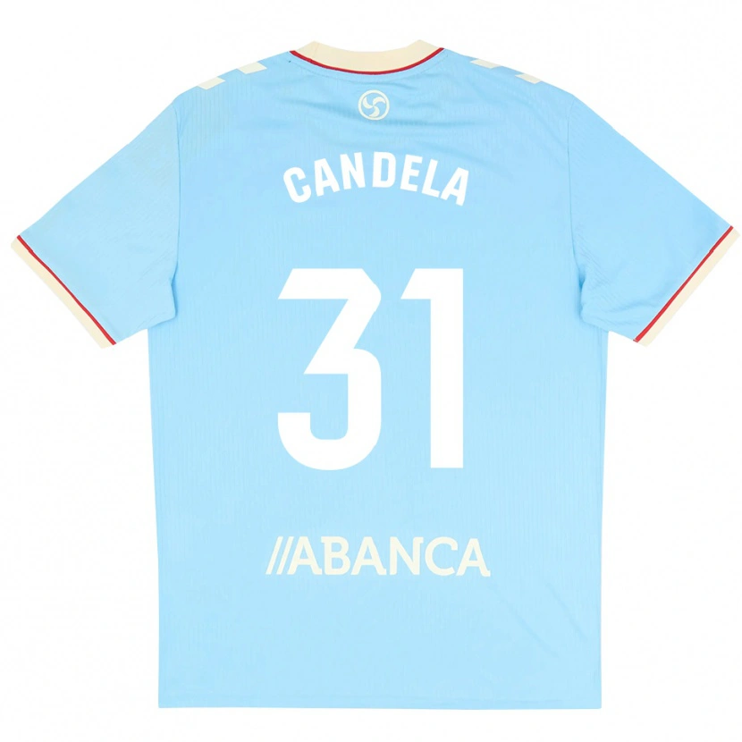 Danxen Dames Candela Rodríguez #31 Hemelsblauw Wit Rood Thuisshirt Thuistenue 2026/27 T-Shirt