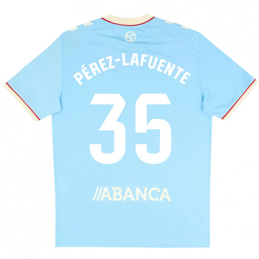 Danxen Dames Jorge Pérez-Lafuente #35 Hemelsblauw Wit Rood Thuisshirt Thuistenue 2026/27 T-Shirt