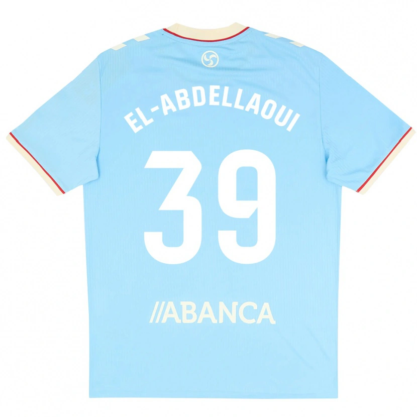 Danxen Dames Jones El-Abdellaoui #39 Hemelsblauw Wit Rood Thuisshirt Thuistenue 2026/27 T-Shirt