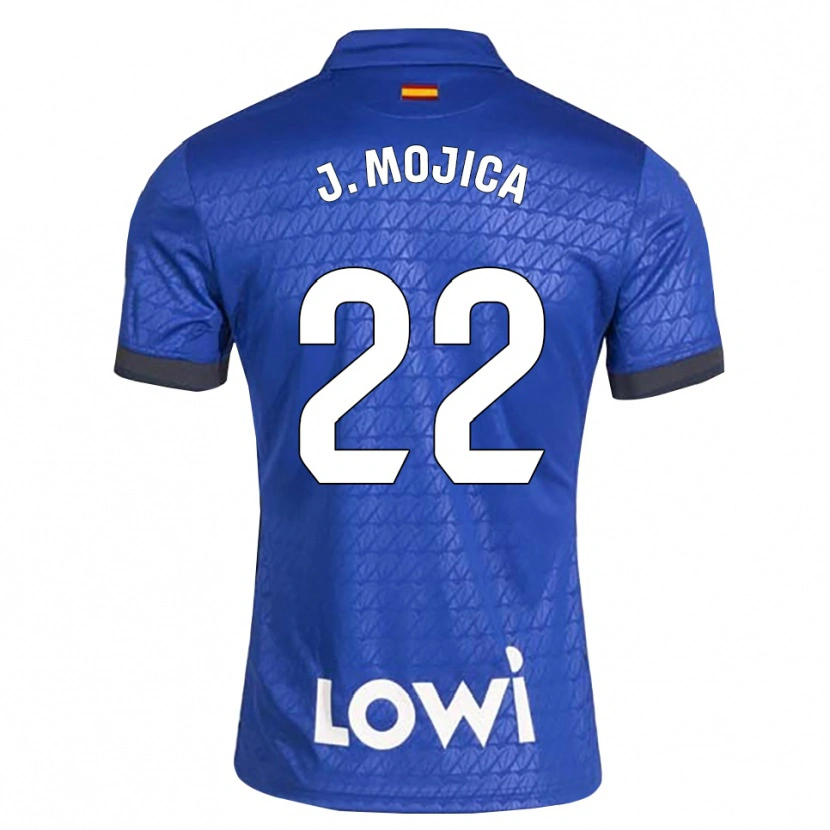 Danxen Dames Johan Mojica #22 Blauw Wit Zwart Thuisshirt Thuistenue 2026/27 T-Shirt