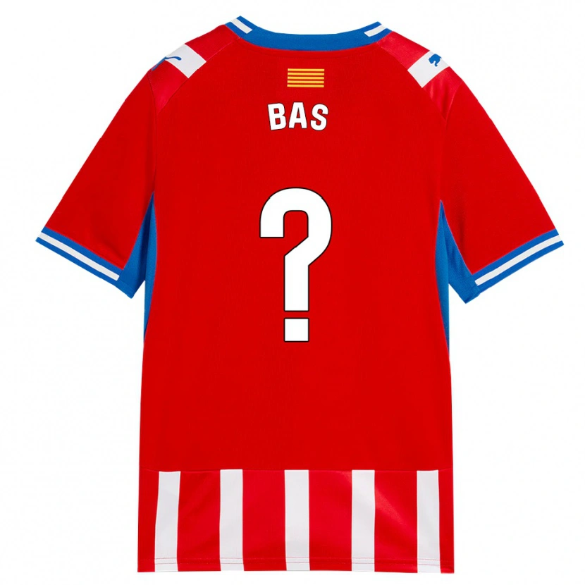 Danxen Dames Jordi Bas #0 Rood Wit Hemelsblauw Thuisshirt Thuistenue 2026/27 T-Shirt