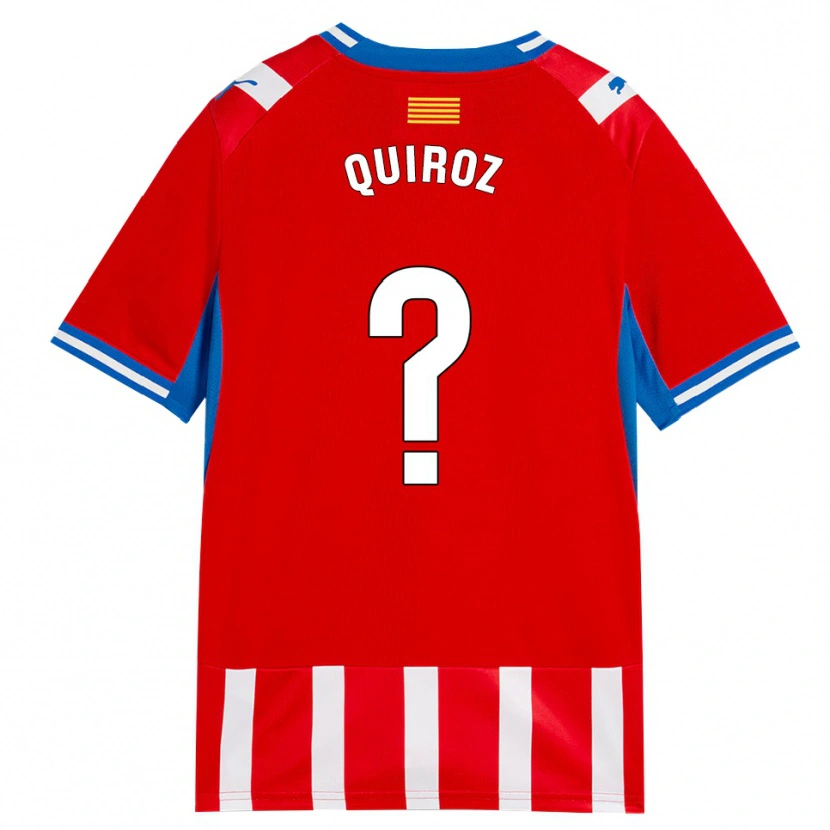 Danxen Dames Alejandro Quiroz #0 Rood Wit Hemelsblauw Thuisshirt Thuistenue 2026/27 T-Shirt