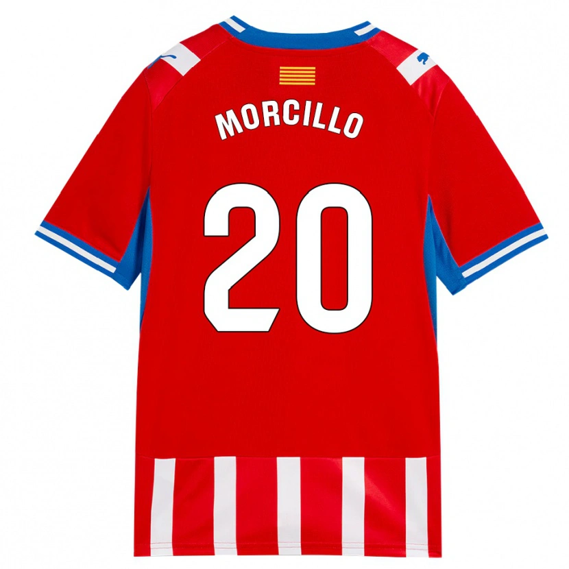 Danxen Dames Luis Morcillo #20 Rood Wit Hemelsblauw Thuisshirt Thuistenue 2026/27 T-Shirt