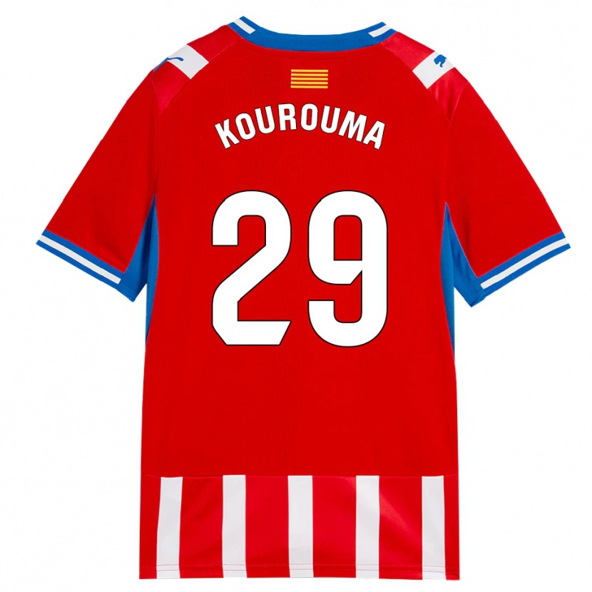 Danxen Dames Lass Kourouma #29 Rood Wit Hemelsblauw Thuisshirt Thuistenue 2026/27 T-Shirt