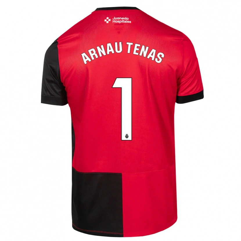 Danxen Dames Arnau Tenas #1 Zwart Rood Wit Thuisshirt Thuistenue 2026/27 T-Shirt