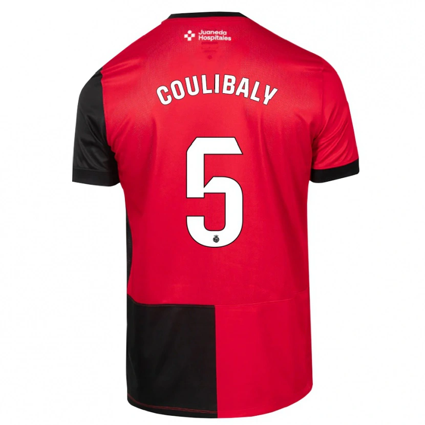 Danxen Dames Habib Anas Coulibaly #5 Zwart Rood Wit Thuisshirt Thuistenue 2026/27 T-Shirt