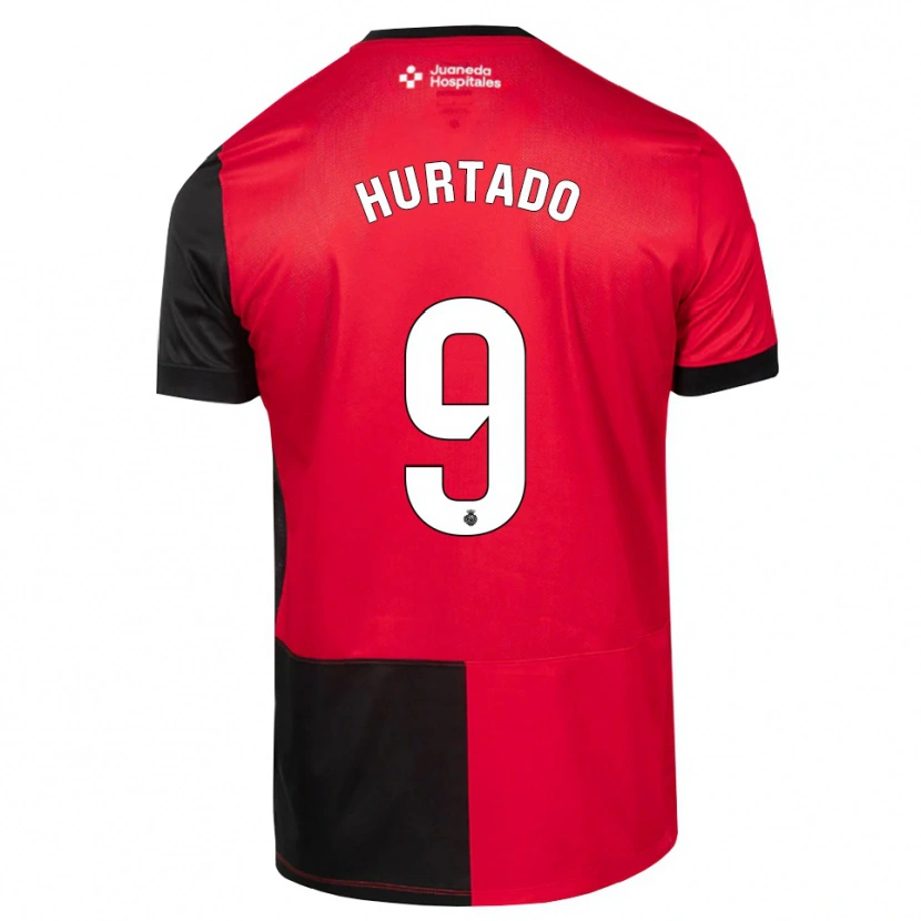 Danxen Dames Wilber Hurtado #9 Zwart Rood Wit Thuisshirt Thuistenue 2026/27 T-Shirt