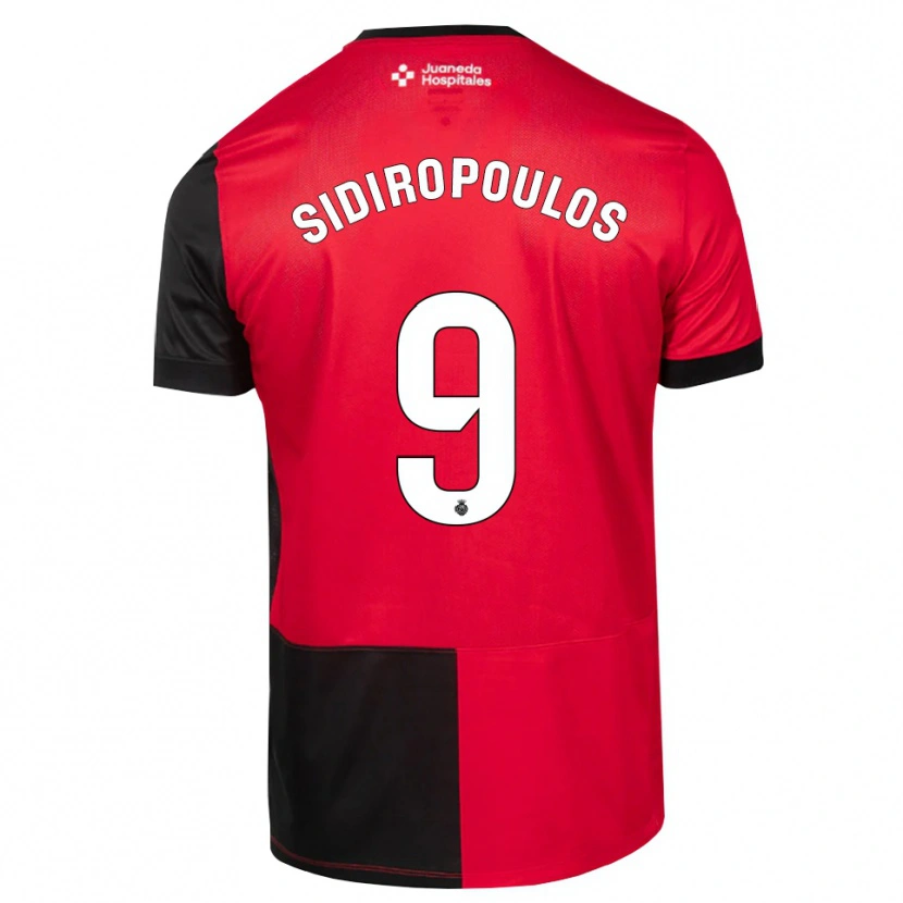 Danxen Dames Anastasios Sidiropoulos #9 Zwart Rood Wit Thuisshirt Thuistenue 2026/27 T-Shirt