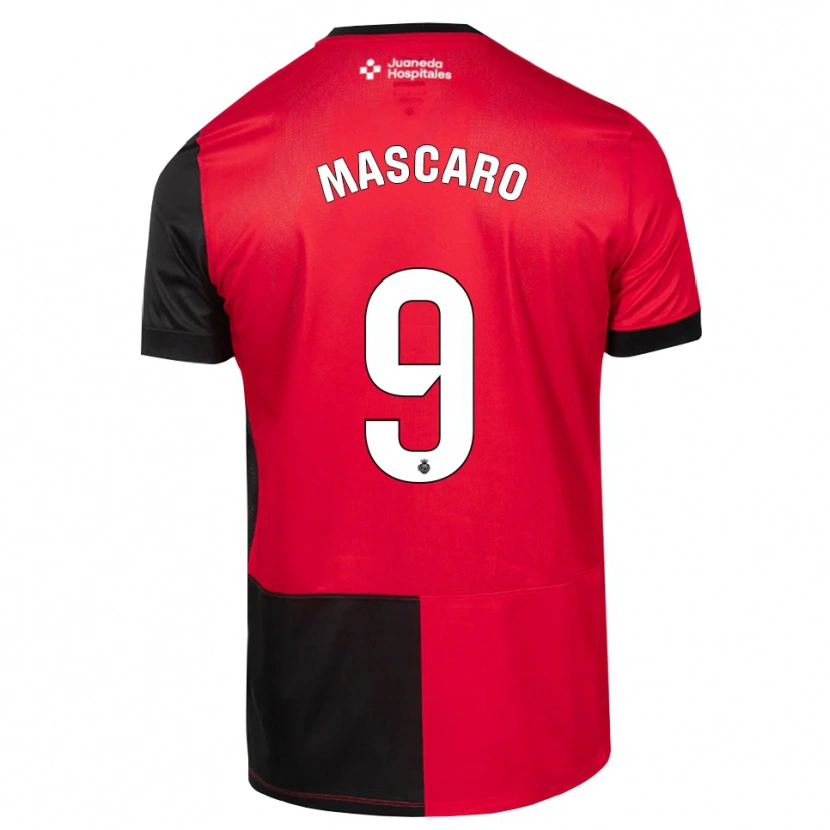 Danxen Dames Pau Mascaró #9 Zwart Rood Wit Thuisshirt Thuistenue 2026/27 T-Shirt