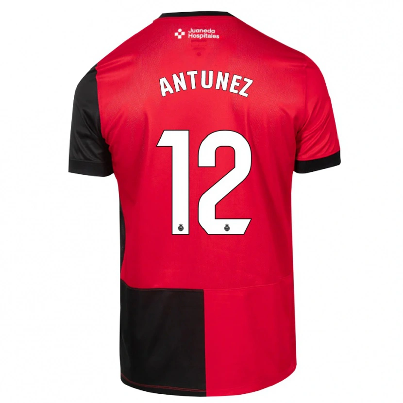 Danxen Dames Yahir Antúnez #12 Zwart Rood Wit Thuisshirt Thuistenue 2026/27 T-Shirt