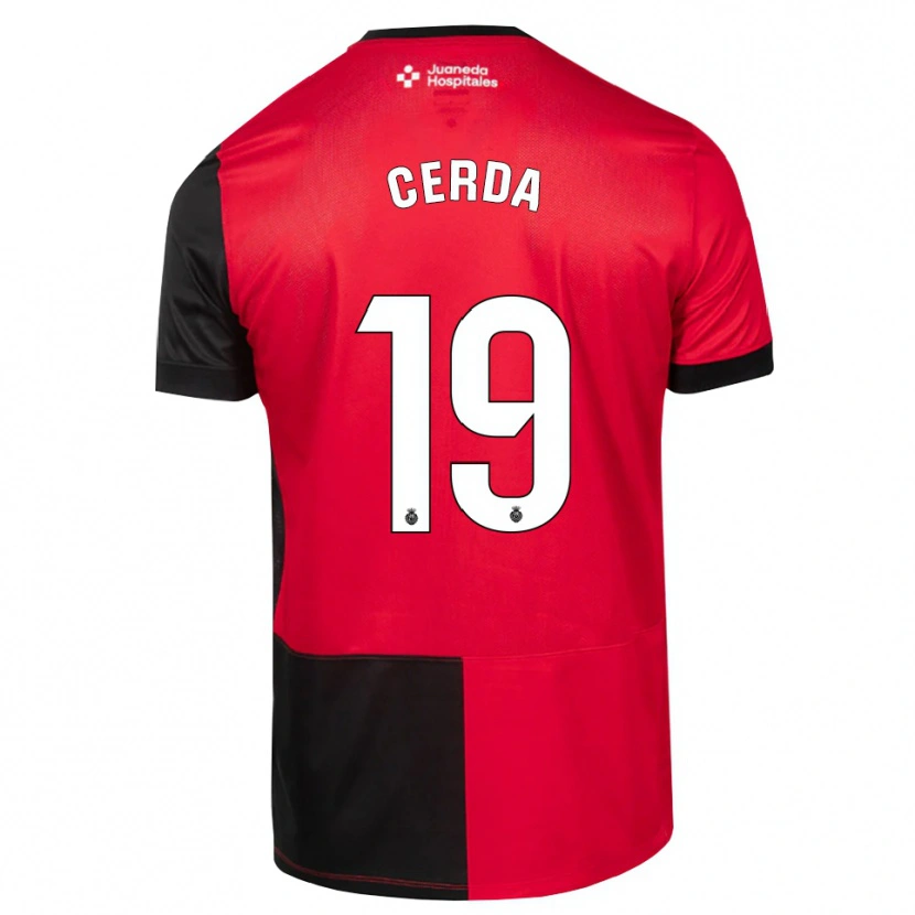 Danxen Dames Josep Cerdà #19 Zwart Rood Wit Thuisshirt Thuistenue 2026/27 T-Shirt